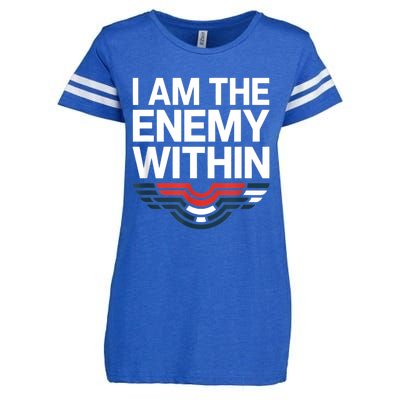 I Am The Enemy Within Enza Ladies Jersey Football T-Shirt