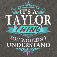It's A Tay Lor Thing You Wouldn't Understand V4 Cotton Canvas Backpack