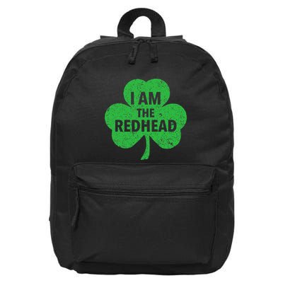 I Am The Redhead Dibs On The Redheads Funny St. Patricks Day 16 in Basic Backpack