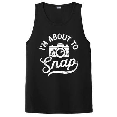 Im About To Snap Photography Photographer Camera Men Women PosiCharge Competitor Tank