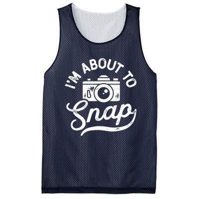 Im About To Snap Photography Photographer Camera Men Women Mesh Reversible Basketball Jersey Tank