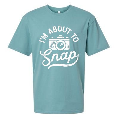 Im About To Snap Photography Photographer Camera Men Women Sueded Cloud Jersey T-Shirt