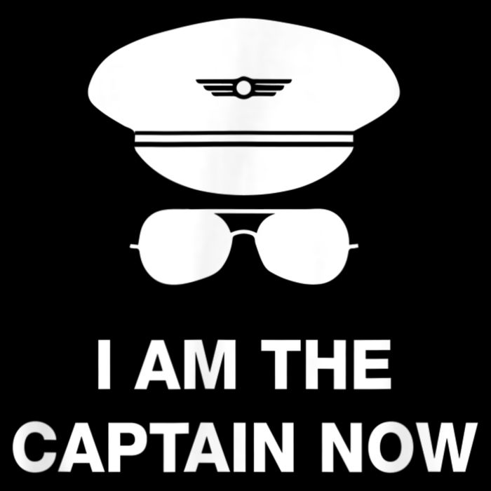 I Am The Captain Now Funny Pilot Cooling Performance Crew T-Shirt