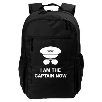 I Am The Captain Now Funny Pilot Backpack