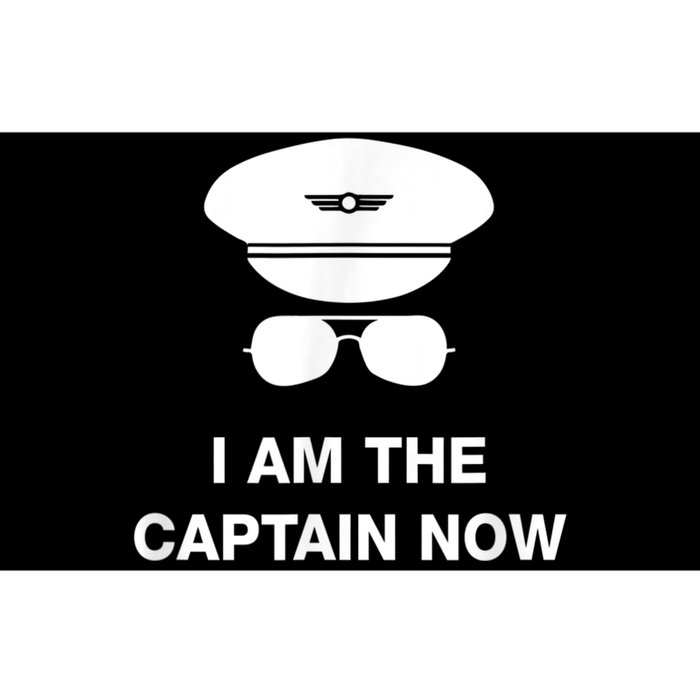 I Am The Captain Now Funny Pilot Bumper Sticker