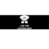 I Am The Captain Now Funny Pilot Bumper Sticker