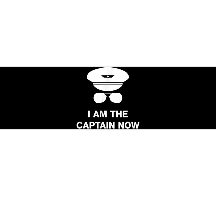 I Am The Captain Now Funny Pilot Bumper Sticker