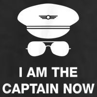 I Am The Captain Now Funny Pilot Adult Drive Performance Visor