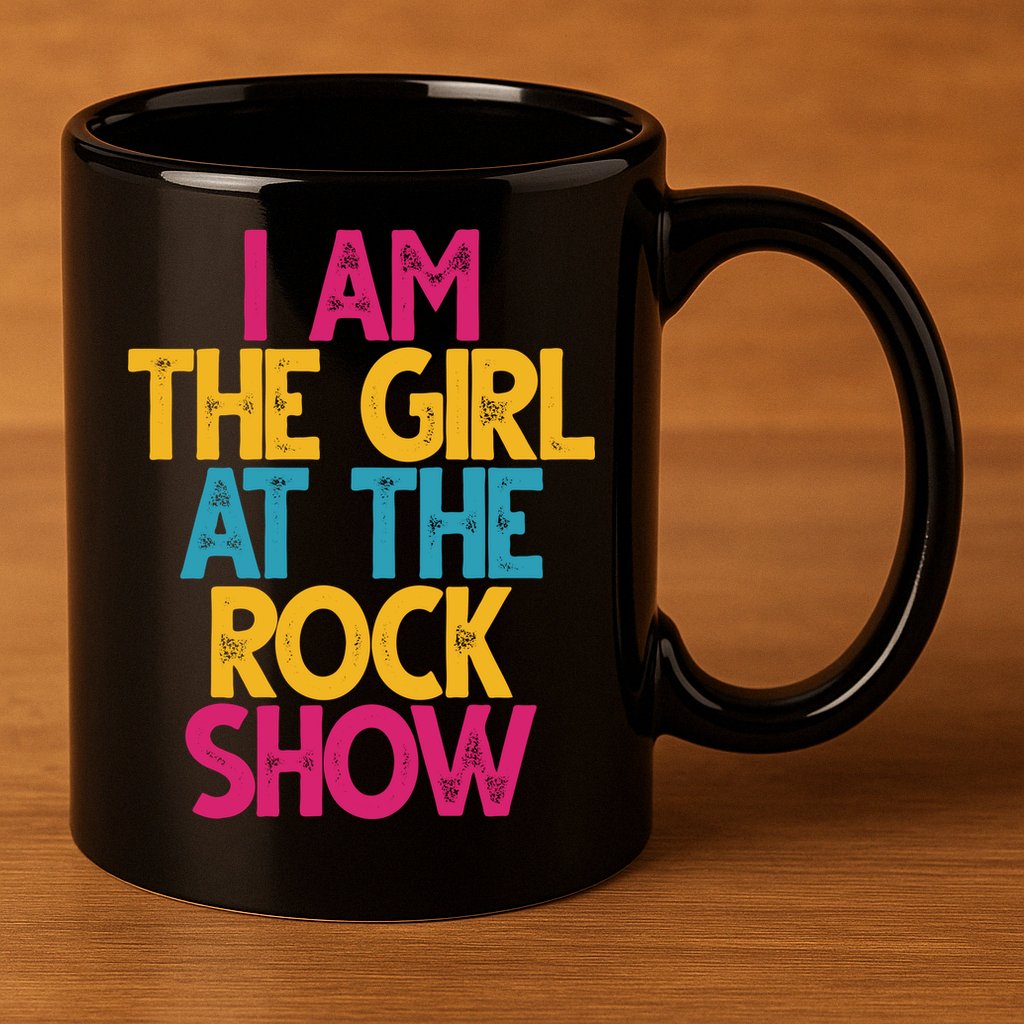 I Am The Girl At The Rock Show 11oz C Handle Ceramic Mug