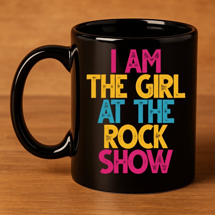 I Am The Girl At The Rock Show 11oz C Handle Ceramic Mug