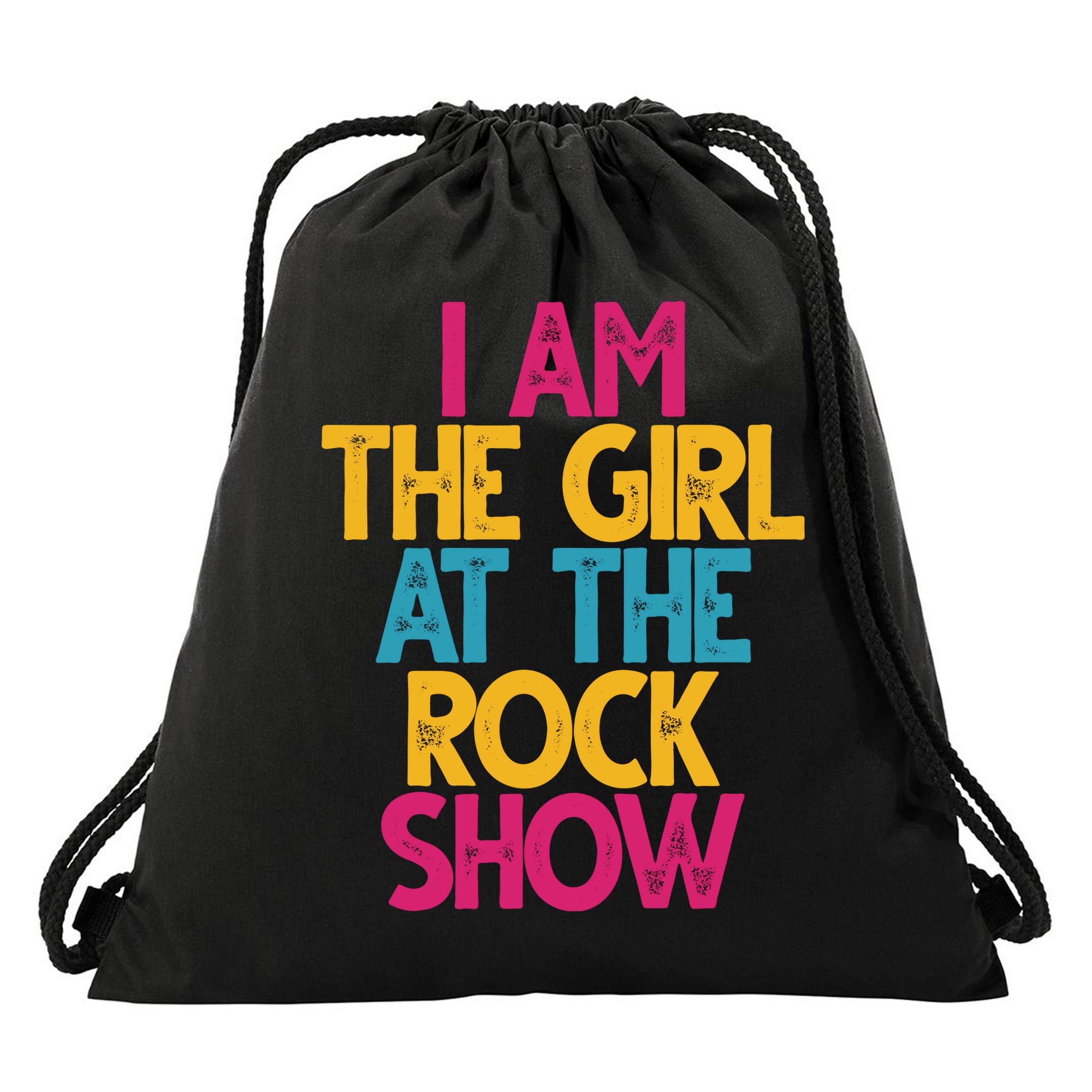 I Am The Girl At The Rock Show Drawstring Bag