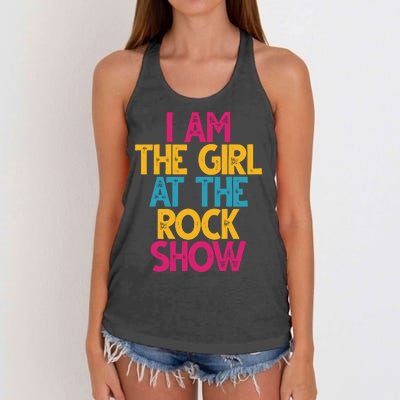 I Am The Girl At The Rock Show Women's Knotted Racerback Tank