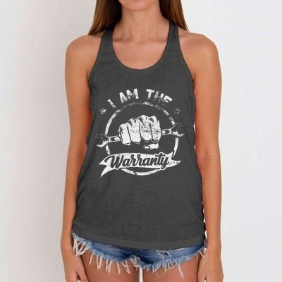 I Am The Warranty Fixing Myself Diesel Truck Car Machine Women's Knotted Racerback Tank