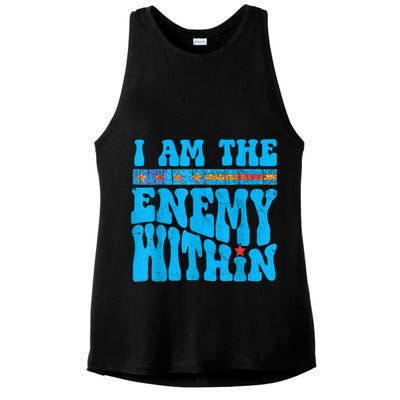 I Am The Enemy Within I Am The Enemy Within America Ladies PosiCharge Tri-Blend Wicking Tank