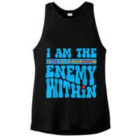 I Am The Enemy Within I Am The Enemy Within America Ladies PosiCharge Tri-Blend Wicking Tank
