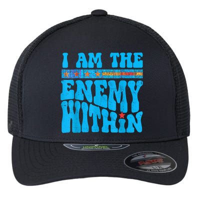I Am The Enemy Within I Am The Enemy Within America Flexfit Unipanel Trucker Cap