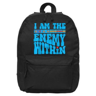 I Am The Enemy Within I Am The Enemy Within America 16 in Basic Backpack