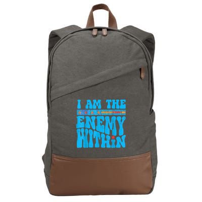 I Am The Enemy Within I Am The Enemy Within America Cotton Canvas Backpack