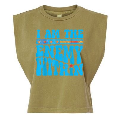 I Am The Enemy Within I Am The Enemy Within America Garment-Dyed Women's Muscle Tee