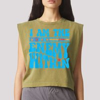 I Am The Enemy Within I Am The Enemy Within America Garment-Dyed Women's Muscle Tee