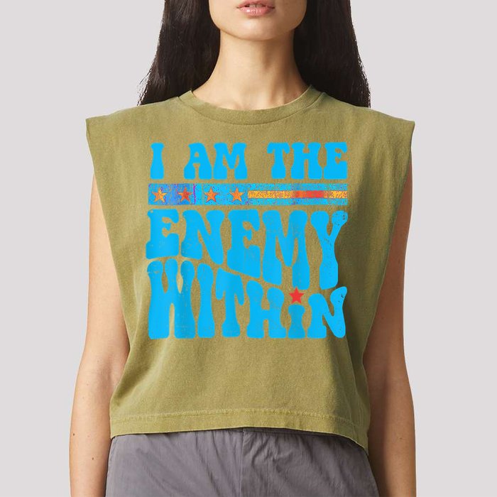 I Am The Enemy Within I Am The Enemy Within America Garment-Dyed Women's Muscle Tee