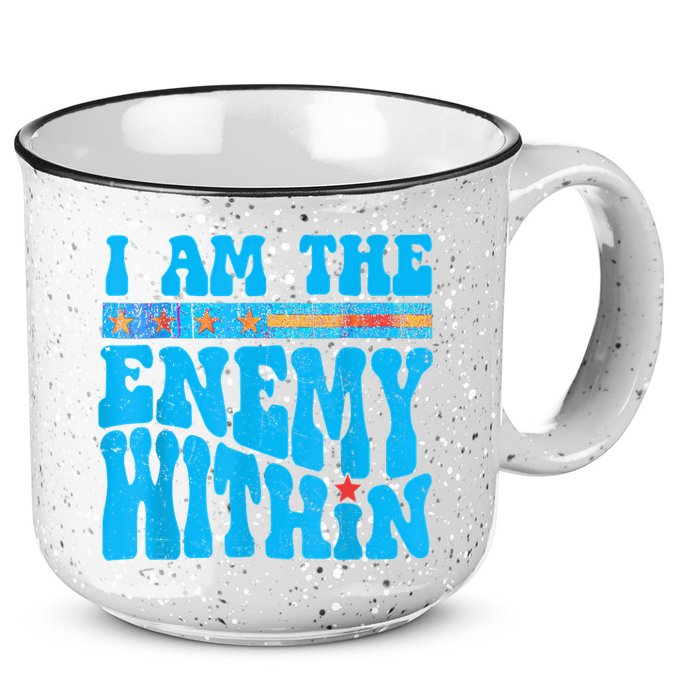 I Am The Enemy Within I Am The Enemy Within America 15oz Campfire Ceramic Mug