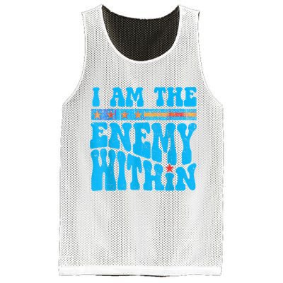 I Am The Enemy Within I Am The Enemy Within America Mesh Reversible Basketball Jersey Tank
