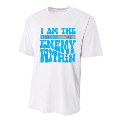 I Am The Enemy Within I Am The Enemy Within America Youth Performance Sprint T-Shirt