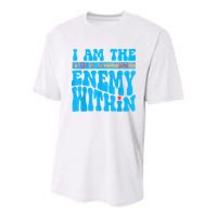 I Am The Enemy Within I Am The Enemy Within America Youth Performance Sprint T-Shirt