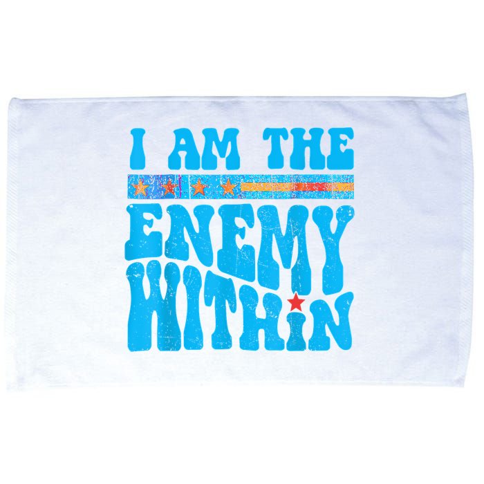 I Am The Enemy Within I Am The Enemy Within America Microfiber Hand Towel