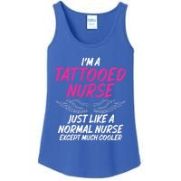 Im A Tattooed Nurse Sarcastic Saying Tee For Tattooed Nurse Gift Ladies Essential Tank