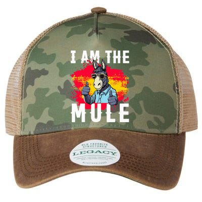 I Am The Mule T Funny Mule Donkey Legacy Tie Dye Trucker Hat