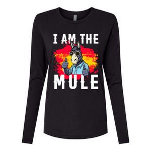 I Am The Mule T Funny Mule Donkey Womens Cotton Relaxed Long Sleeve T-Shirt