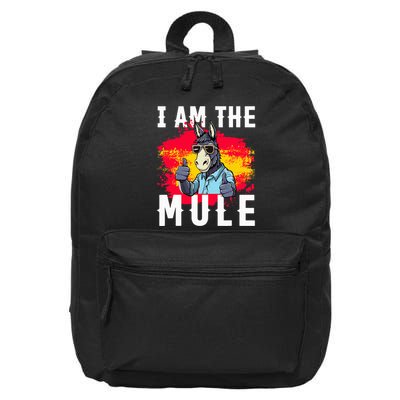 I Am The Mule T Funny Mule Donkey 16 in Basic Backpack