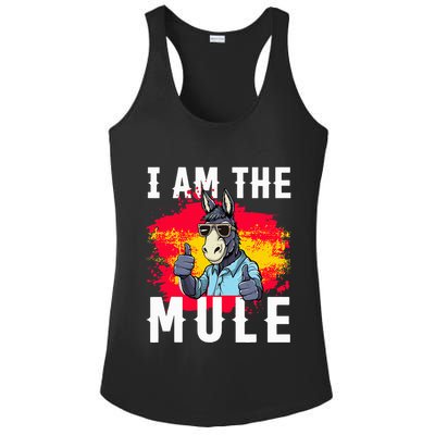 I Am The Mule T Funny Mule Donkey Ladies PosiCharge Competitor Racerback Tank