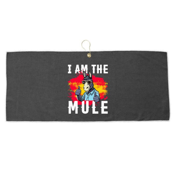 I Am The Mule T Funny Mule Donkey Large Microfiber Waffle Golf Towel
