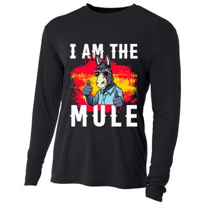 I Am The Mule T Funny Mule Donkey Cooling Performance Long Sleeve Crew