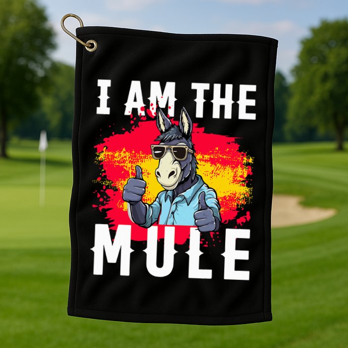 I Am The Mule T Funny Mule Donkey Golf Towel