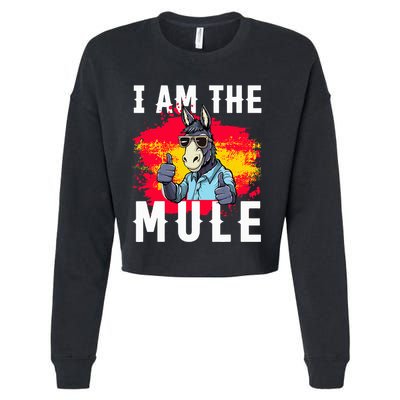 I Am The Mule T Funny Mule Donkey Cropped Pullover Crew