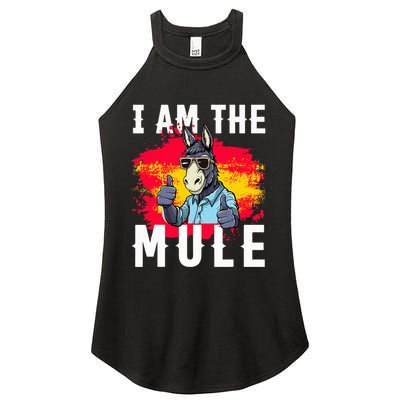 I Am The Mule T Funny Mule Donkey Women's Perfect Tri Rocker Tank