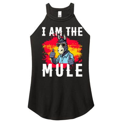 I Am The Mule T Funny Mule Donkey Women’s Perfect Tri Rocker Tank