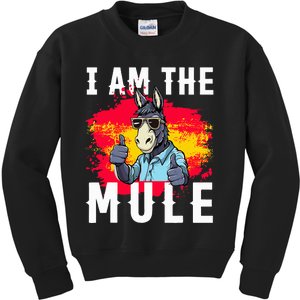 I Am The Mule T Funny Mule Donkey Kids Sweatshirt