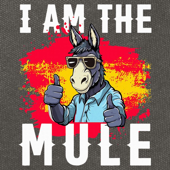 I Am The Mule T Funny Mule Donkey Cotton Canvas Backpack