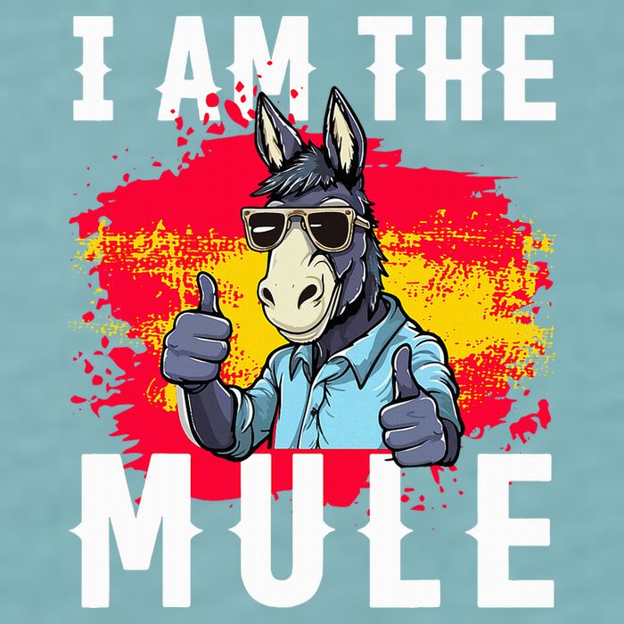 I Am The Mule T Funny Mule Donkey Sueded Cloud Jersey T-Shirt