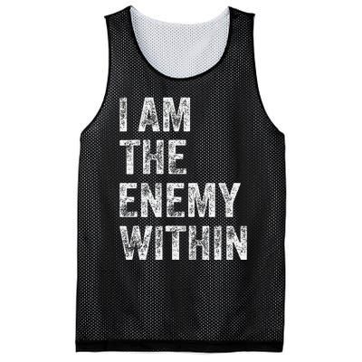 I Am The Enemy Within Mesh Reversible Basketball Jersey Tank