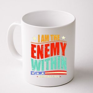 I Am The Enemy Within Harris Walz 2024 Merch Coffee Mug