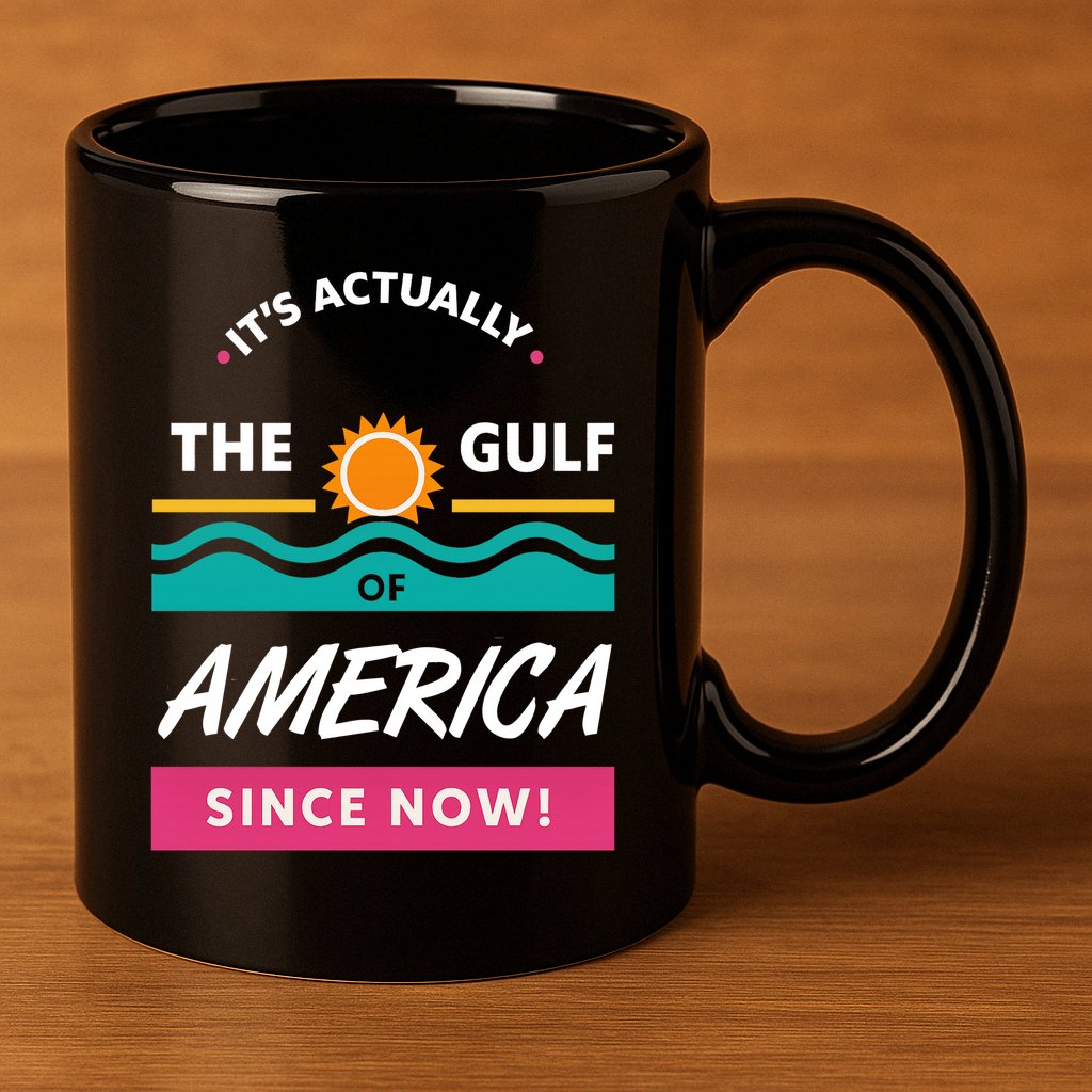 Its Actually The Gulf Of America Since Now 11oz C Handle Ceramic Mug