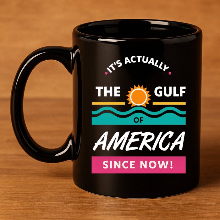 Its Actually The Gulf Of America Since Now 11oz C Handle Ceramic Mug