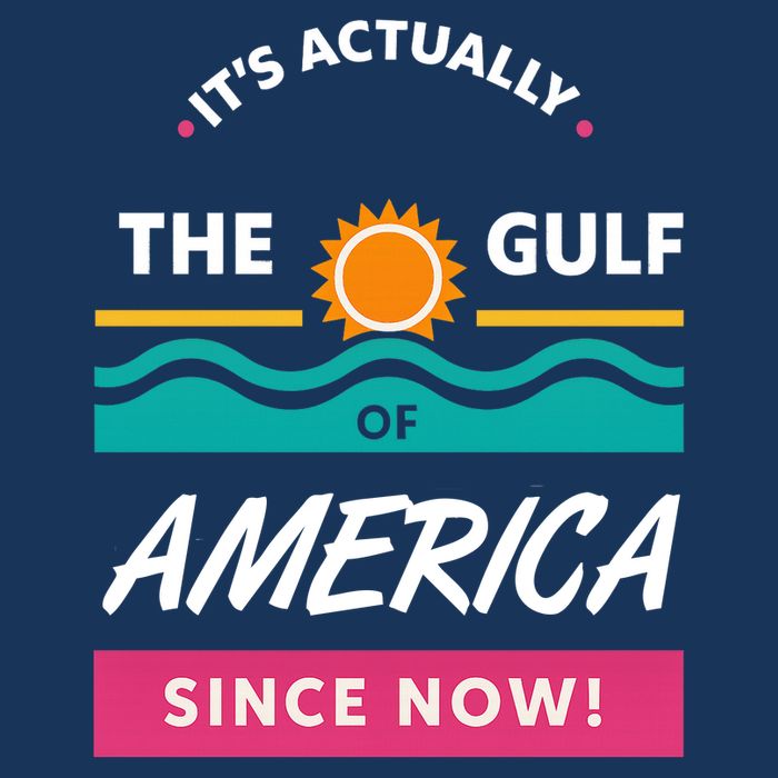 Its Actually The Gulf Of America Since Now 7 Panel Mesh Trucker Snapback Hat