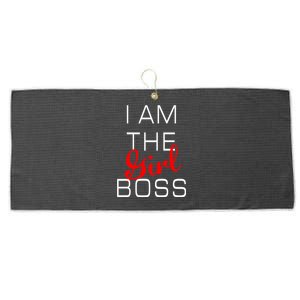 I Am The Girl Boss Gift Large Microfiber Waffle Golf Towel